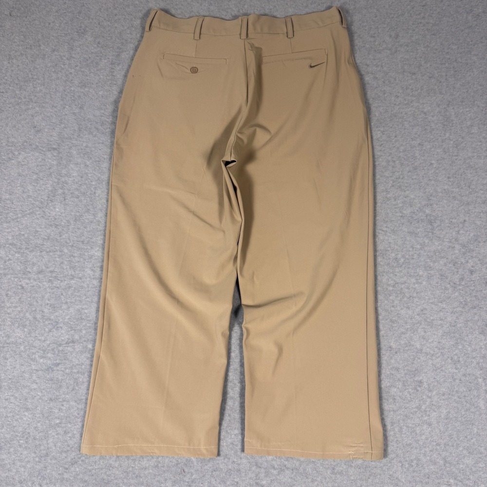 Nike Team Golf Pants Women 34 Tan Khaki Fit Dry Athletic Straight Leg Streetwear